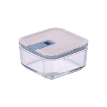 Imagem de Pote De Vidro Hermético Quadrado - Tampa Com Alavanca - 720M