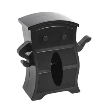 Imagem de Ｂｅｓｇａ Caixa de papel do porta -tecidos Caixa de papel higiênico portátil Caixa de lenço facial, acessórios, para de restaurante banheiro de, Preto