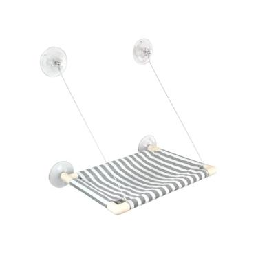 Imagem de Cama de Janela para Gatos, Gatton Cama para Gatos, Prateleira, Catbed Média Ollie, Cinza e Branco