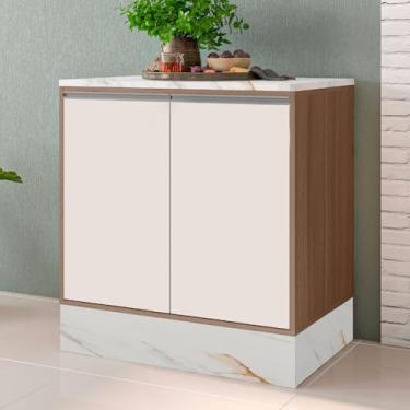 Imagem de Poliman Moveis - Balcao PISA 2 Portas com Tampo 0,80m Poliman Moveis