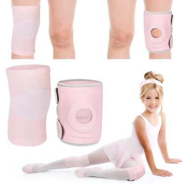 Imagem de Joelheira infantil Relaxgiant Youth Compression Manga Rosa