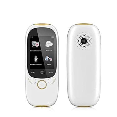 Imagem de Dispositivo portátil de tradutor de idiomas, tradutor de voz instantâneo bidirecional, suporta 75 idiomas com tradução de câmera para viajar para o exterior, aprender, fazer compras, bate-papo de