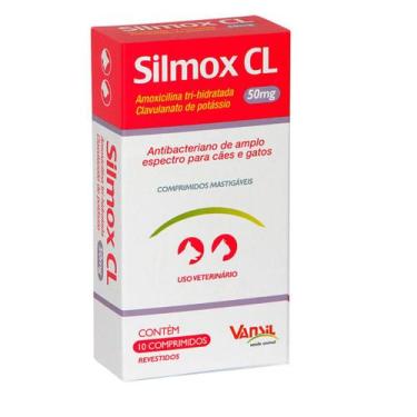 Imagem de Silmox CL 50mg Antibiótico Vansil 10 Comprimidos