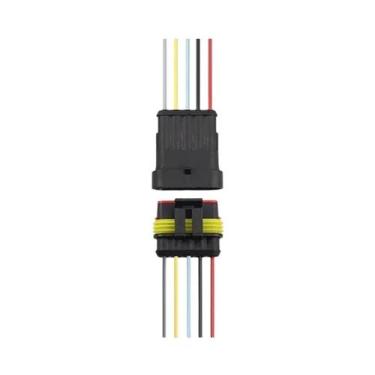 Imagem de Conectores Elétricos Automotivos à Prova d'Água - 2 Pinos Macho e Fême