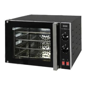 Imagem de Forno Turbo Elétrico Metvisa 65 Litros 2000W 4 Assadeiras Todo Preto 2