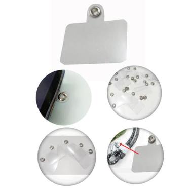Imagem de Suporte para Cordão de Celular em PVC transparente 3.5x5.5cm - Atelier