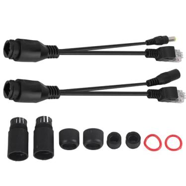 Imagem de Adaptador de PoE passivo Poço Injetor Injetor Injetor de 12V de 12V sobre o conversor Ethernet para câmeras de segurança IP Pontos de acesso sem fio Black White Opcional (Preto)