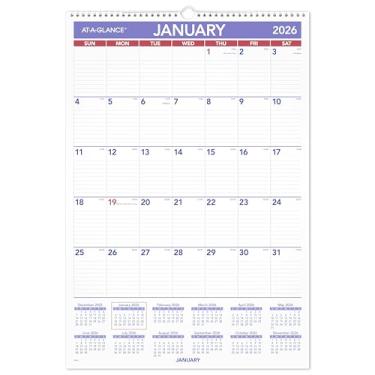 Imagem de AT-A-GLANCE Calendário de parede 2026, 39,4 cm x 57,8 cm, grande (PM32826)