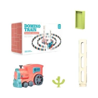 Imagem de Trem De Dominó Interativo Infantil, Iluminação De Áudio, Blocos De Bri