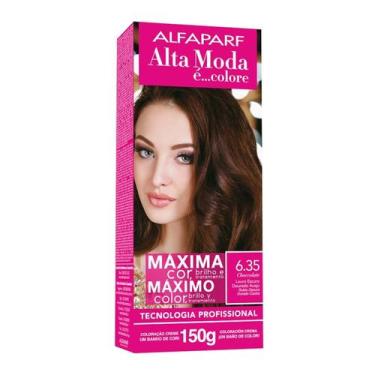 Imagem de Coloração Alta Moda É... Colore Louro Escuro Dourado Acaju Choccolate 