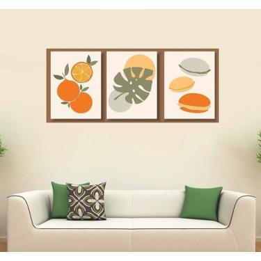 Imagem de Adesivo Decorativo Papel de Parede Quadros Frutas - Gaudesivos