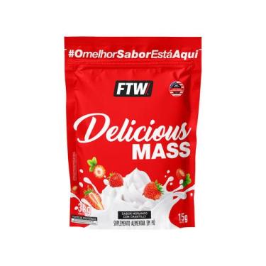 Imagem de Hipercalórico FTW Delicious Mass em Pó 3kg Morango com Chantily, 3kg