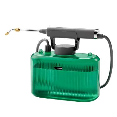 Imagem de CIADAZ Pulverizador de jardim movido a bateria Pulverizador elétrico de 1,32 galões / 5L com alça recarregável USB Pulverizador de jardim portátil com varinha telescópica/Lança de spray de 2 névoas