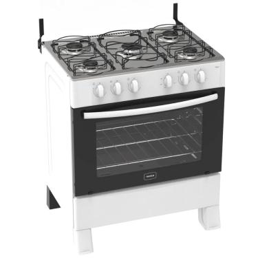 Imagem de Fogão 5 Bocas Branco Hera com Forno 94 L Realce