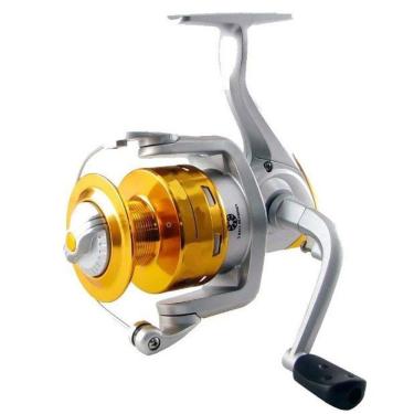 Imagem de Molinete Profissional Pesca Dourado 12 Rolamentos Ambidestro