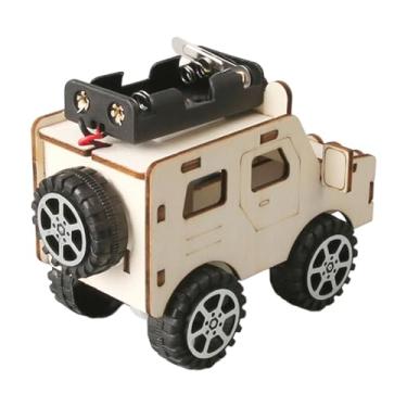 Imagem de Almencla Modelo de carro elétrico faça você mesmo, material didático artesanal, coordenação olho-mão, experimento científico, brinquedo científico para projeto