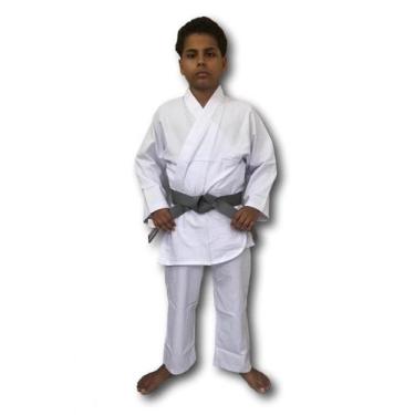 Imagem de Kimono Torah Karate Reforçado Infantil, Branco, M3, 3 - Nacional, 7 Di