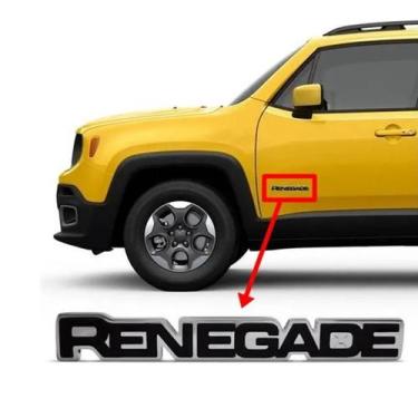 Imagem de Emblema Porta Dianteira Letreiro Jeep RENEGADE 2015 a 2020 - Marcon