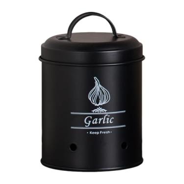 Imagem de Llazsybz Lata para Armazenamento de Vegetais de Cozinha, Organizador de Cozinha com Tampa, Recipiente para Armazenamento de Batata, Cebola E Alho para Decoraçã, S