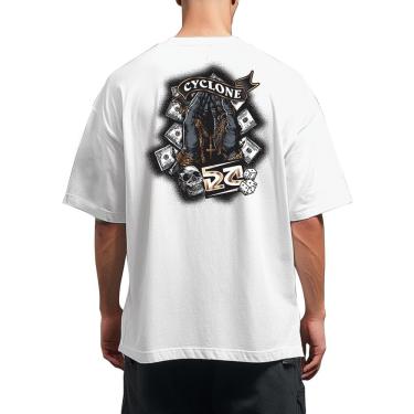 Imagem de Camiseta Cyclone Oversized Branca 012400010 autêntico 