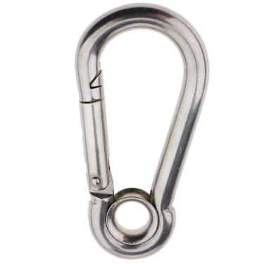 Imagem de Mosquetão Inox Trava Automática 9Mm X 90Mm Com Olhal