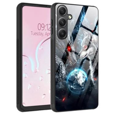 Imagem de SichKards Capa para celular Galaxy S25 Plus, traseira de vidro líquido e bordas macias de TPU, aderência lateral antiderrapante, proteção contra quedas, ajuste fino, carregamento sem fio compatível