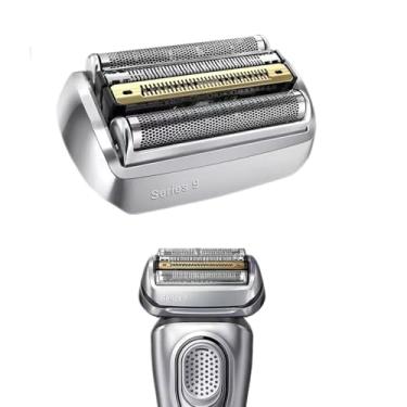Imagem de Lâmina de barbear elétrica de cabeça de substituição Series 9 92S compatível com máquinas de barbear Braun Series 9 290cc, 9291cc, 9370cc, 9293s, 9385cc, 9390cc, 9330s, 9296cc (1 pacote prata)