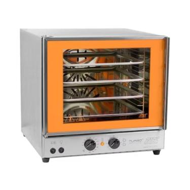 Imagem de Forno Turbo Elétrico Profissional FETP Laranja 3040W Compacto 4 Assadeiras c/Tecnologia de Rápido Aquecimento - Titã -