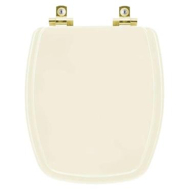 Imagem de Assento Sanitário Com Fechamento Lento Stylus Pergamon Para Vaso Celite Com Ferragem Dourada