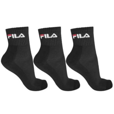 Imagem de Meia Fila Tripack Ls330037 Cano Medio Kit 3 Pares, Preto, 34/38