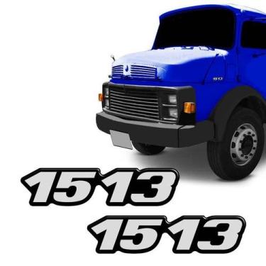 Imagem de Kit Emblema 1513 Mercedes Benz Antigo Caminhão Resinado - SPORTINOX, 1