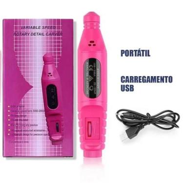 Imagem de Lixadeira Lixa Unha Gel Elétrica Manicure Pedicure Portátil - Home Goo