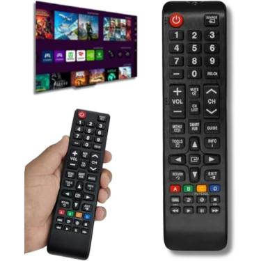 Imagem de Controle Remoto Compatível com TVs Samsung – Funciona em Todos os Modelos LCD, LED, 3D, 4K, HDTV e SmartHub – Modelo BN59 - Premium