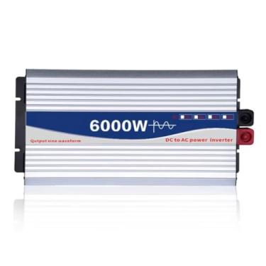 Imagem de Inversor de onda senoidal puro de 6000W, conversor CA 12V-72V DC a 110V/220V CA, inversor de energia solar fora da rede, inversor de energia para veículos, casa, solar fora da grade,24V to 110V