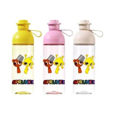 Imagem de Garrafa De Água Esportiva De Grande Capacidade 600ml Antiqueda Portáti