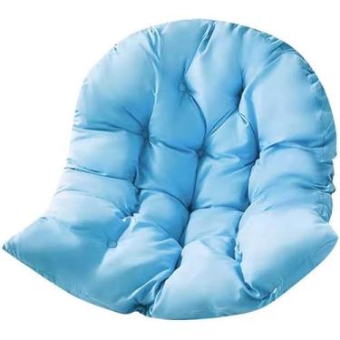 Imagem de Almofada para cadeira de balanço para jardim, pátio, balanço de vime, almofada para cadeira de rede em forma de ovo para decoração de móveis de interior / exterior, N