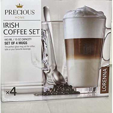 Imagem de Precious Home Conjunto de café irlandês LORENA Conjunto de 4 canecas