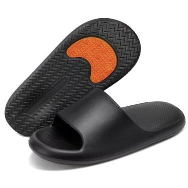 Imagem de Maibloln Chinelos de chuveiro antiderrapantes de secagem rápida, confortáveis, sandálias leves para banheiro com piso antiderrapante para uso interno, banheiro, dormitório, piscina, natação e praia