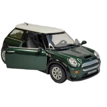 Imagem de Miniatura Carrinho De Ferro Mini Cooper 1/28 Coleção Metal (verde))
