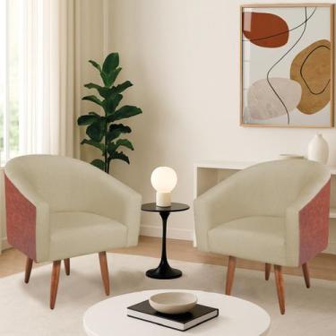 Imagem de Kit 2 Poltronas Jade Decorativa Moderna Sala de Estar Quarto Escritóri