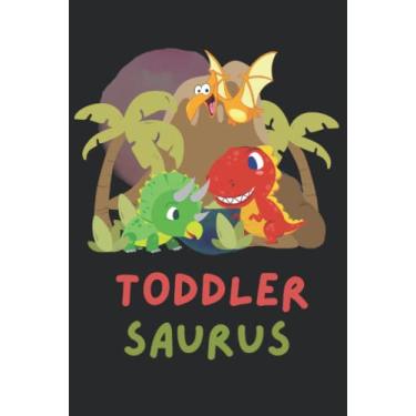 Imagem de Toddle Saurus: DDLG Notebook - Black Paper Lined DDLG Journal - 6 x 9 Lined Notepad - BDSM Diary - Littlespace Book