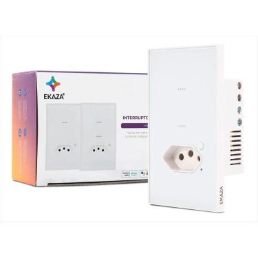 Imagem de Interruptor 2 Botões Tomada Inteligente Vênus Ekaza Wi-Fi