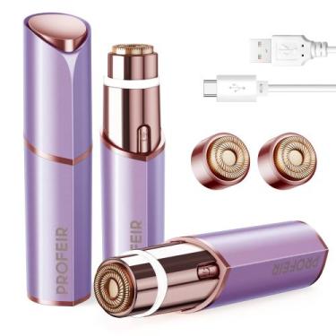Imagem de Barbeador elétrico para depilação facial Profeir para mulheres