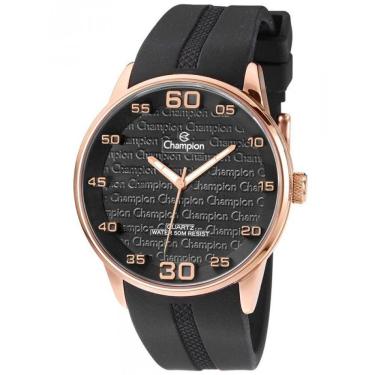 Imagem de Relógio Champion Masculino Analógico Preto Rosê Ch30206p