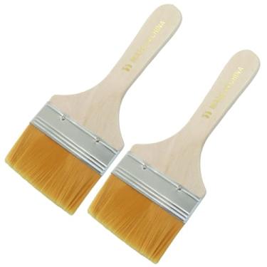 Imagem de Unlorspy 12 pincéis duráveis de 6 cm, ferramenta de pintura de cerdas macias, pincéis pequenos, ferramenta de pintura de cerdas de nylon para paredes/retoque/armários/cercas