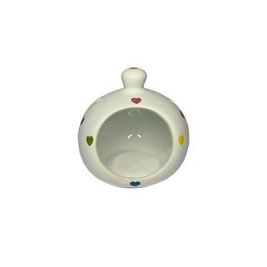 Imagem de Porta Alho Alheiro Pequeno Feito em Cerâmica(Poa Coração)