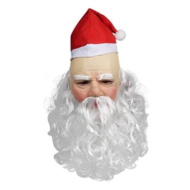 Imagem de Máscara realista para idosos, mulheres, homens, Halloween, cabeça careca, máscara de látex, acessório para vestir, fantasia de festa, rosto enrugado para cosplay