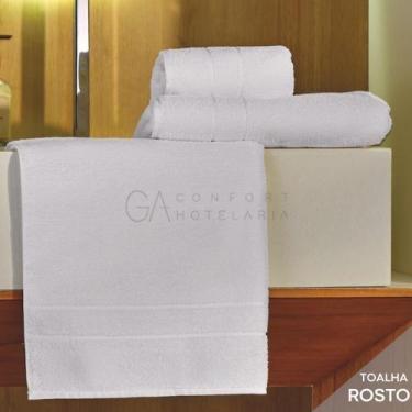 Imagem de Toalha de Rosto Hotel 350g/m² Branco  Mônaco  TEKA Profiline
