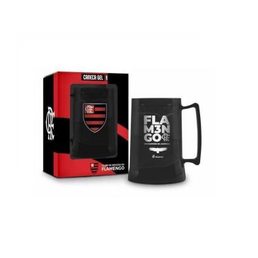Imagem de Caneca gel  mengao black flamenguista times futebol