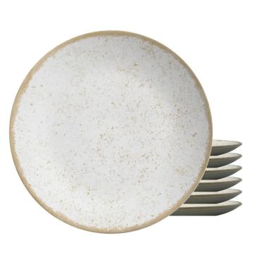 Imagem de Jogo De Pratos Sobremesa Cerâmica 6Pcs 20Cm Organic Alleanza